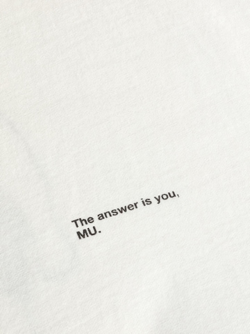 Thinking MU Shirt 'ARON ' in Wit: bovenkant
