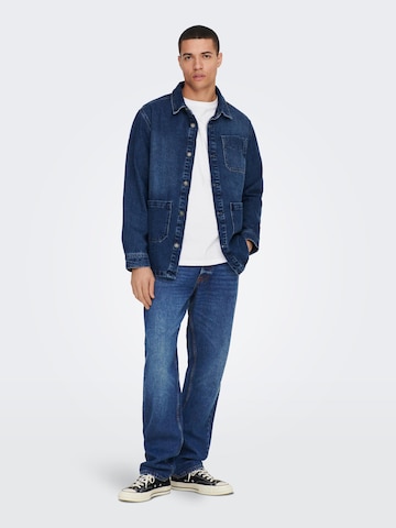 Only & Sons Loosefit Jeans in Blau