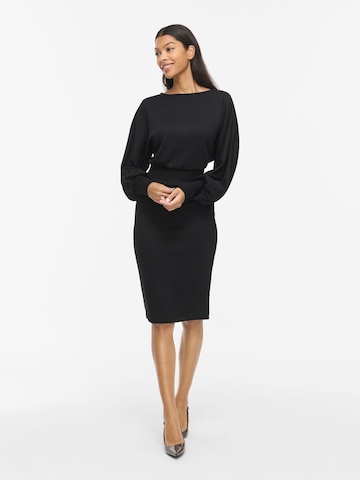 VILA Knit dress 'VIRAFFI' in Black
