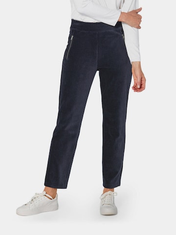 Goldner Regular Pants 'LOUISA' in Blue: front