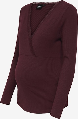 Only Maternity - Camiseta 'OLMIPass' en rojo: frente