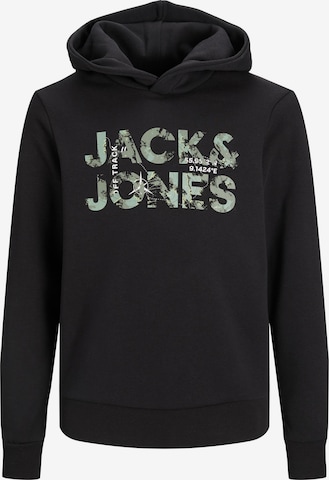 Jack & Jones Junior Sweatshirt 'Tech' in Black: front