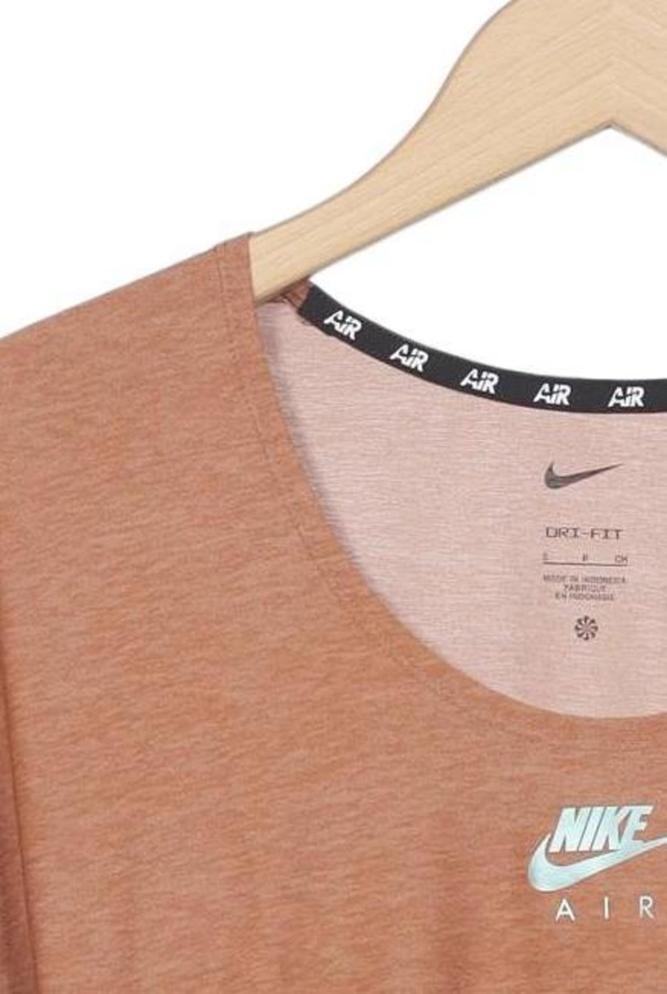 NIKE T-Shirt S in Braun