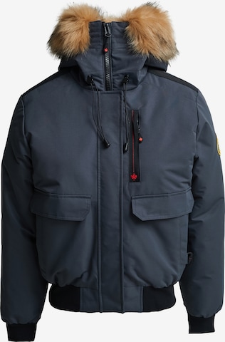 Zavetti Canada W GABELLIA HOODED BOMBER JACKET ' ' in Grau: Vorderseite