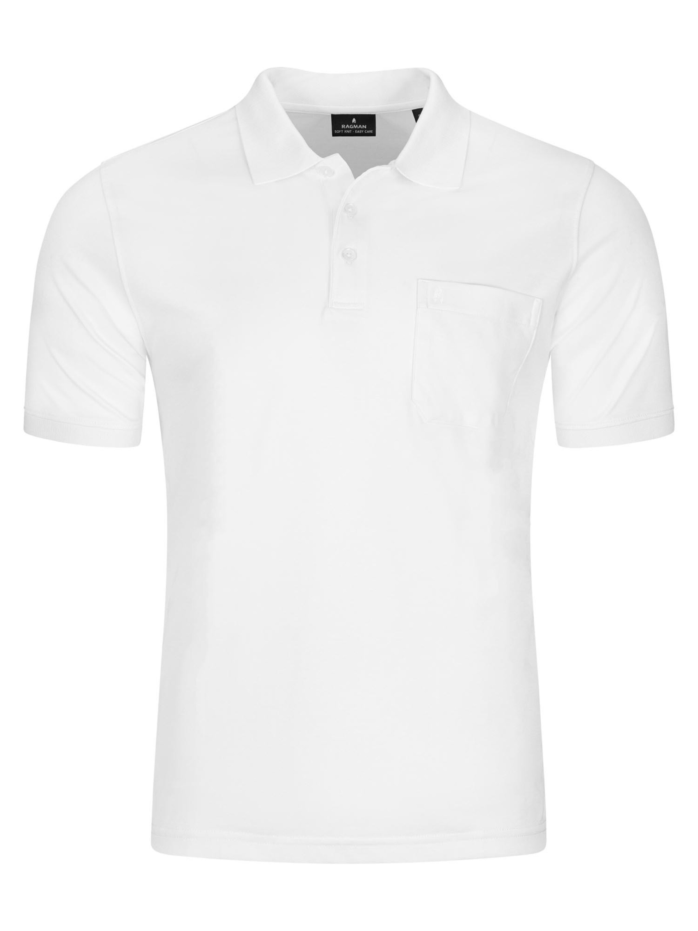 Ragman Shirt 'Basic' in White: front