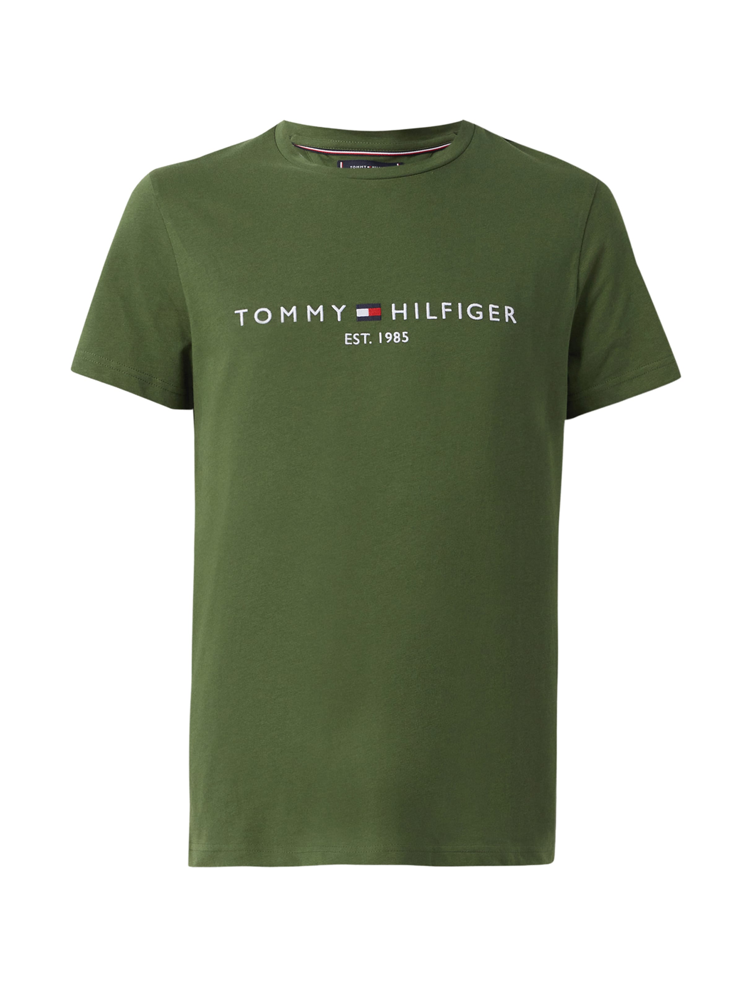 TOMMY HILFIGER T-Shirt en olive / blanc, Vue avec produit