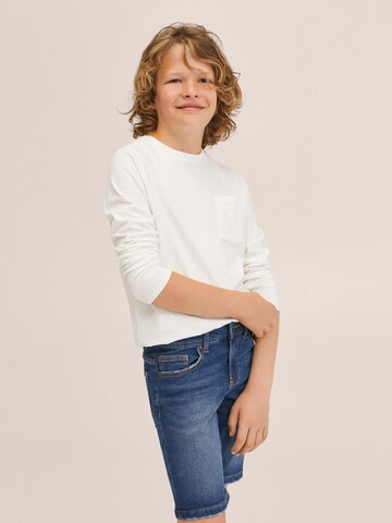 MANGO KIDS Slimfit Jeans 'John' in Blauw: voorkant