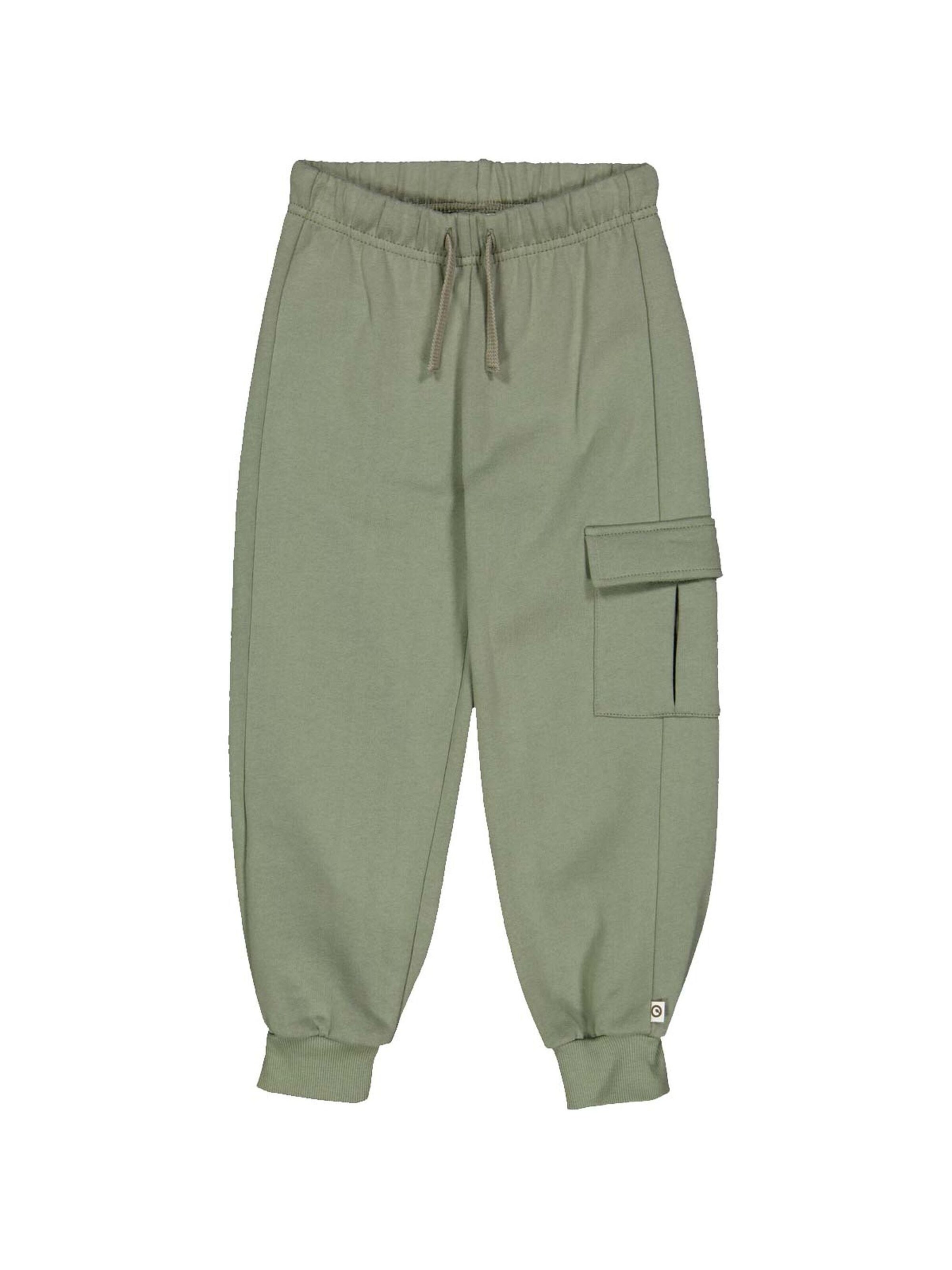 Effilé Pantalon Müsli by GREEN COTTON en vert : devant