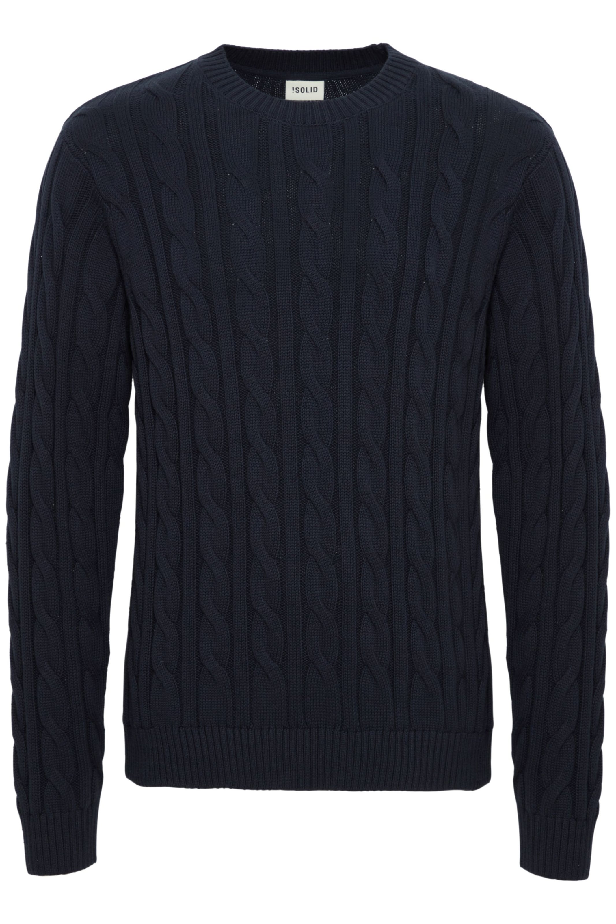 Pull-over !Solid en bleu : devant