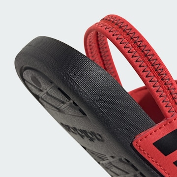 Calzatura aperta 'Adilette' di ADIDAS SPORTSWEAR in rosso