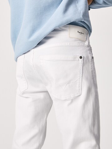 Pepe Jeans Slim fit Jeans 'Stanley' in White