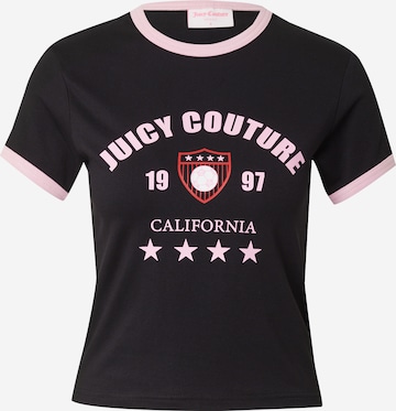 T-shirt 'The Arched Football Ringer' Juicy Couture en noir : devant