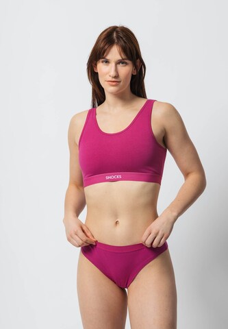 SNOCKS Bralette Bra in Pink