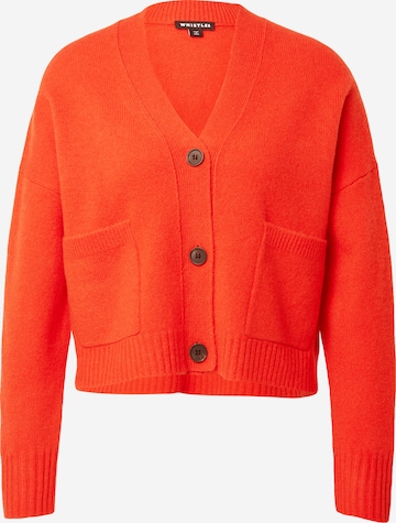 Whistles Knit Cardigan in Red: front