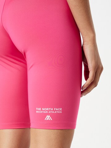 THE NORTH FACE Skinny Športne hlače | roza barva