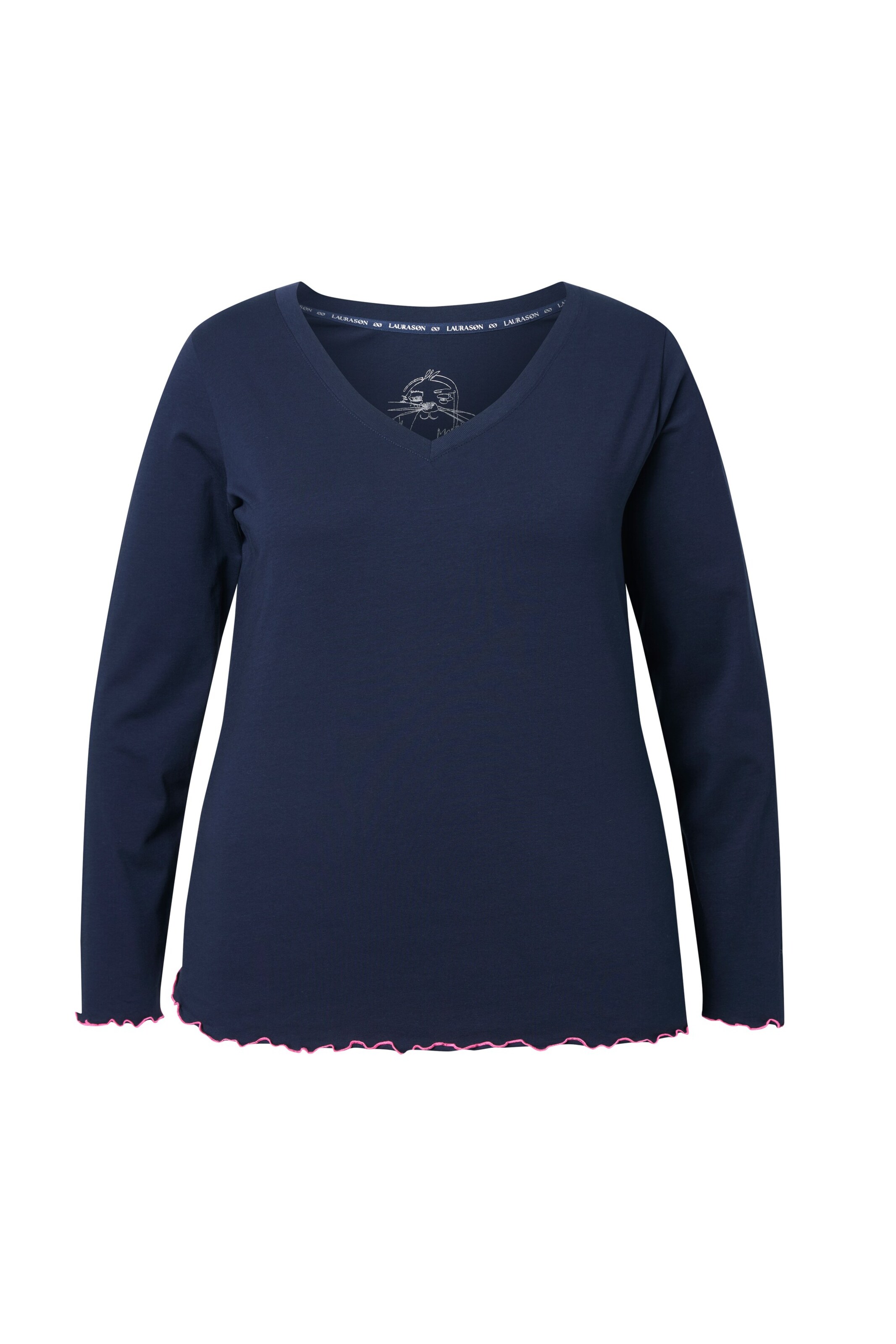 LAURASØN Shirt in Blue: front
