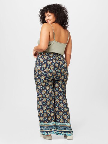 EVOKED Wide leg Trousers 'Viayais' in Blue