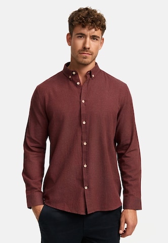 Kronstadt Regular fit Button Up Shirt 'Johan Diego' in Red: front