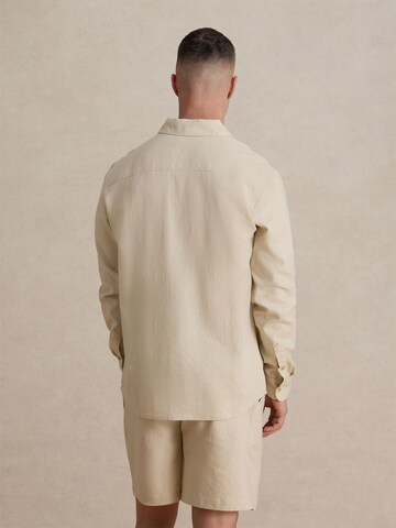 DAN FOX APPAREL Regular Fit Hemd 'Taha' in Beige