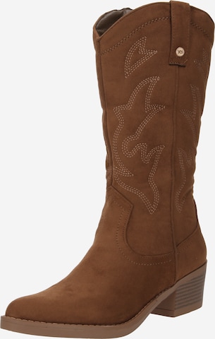 Bottes Xti en beige : devant