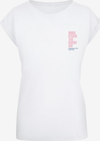 Merchcode Shirt 'Lewis Capaldi - Tour' in Wit: voorkant