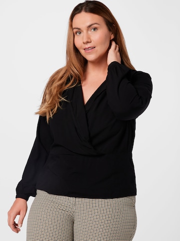 ABOUT YOU Curvy Blouse 'Franja' in Black: front