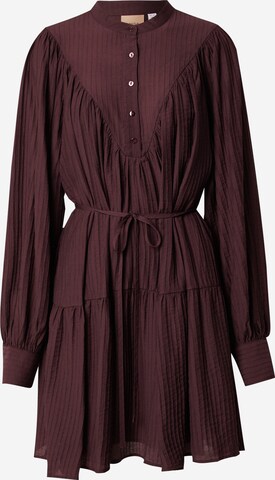 Robe-chemise 'FLORENCINE' VILA ROUGE en violet : devant