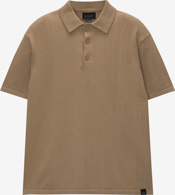 Pull&Bear Shirt in Bruin: voorkant