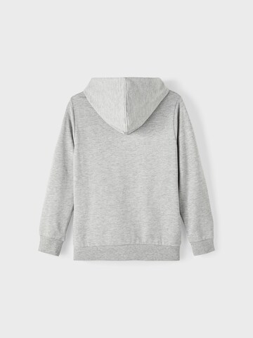 NAME IT Zip-Up Hoodie 'Borg' in Grey