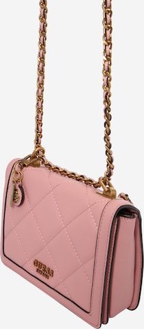 GUESS - Mala de ombro 'Abey' em rosa: frente