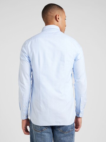 TOMMY HILFIGER Slim fit Overhemd in Blauw