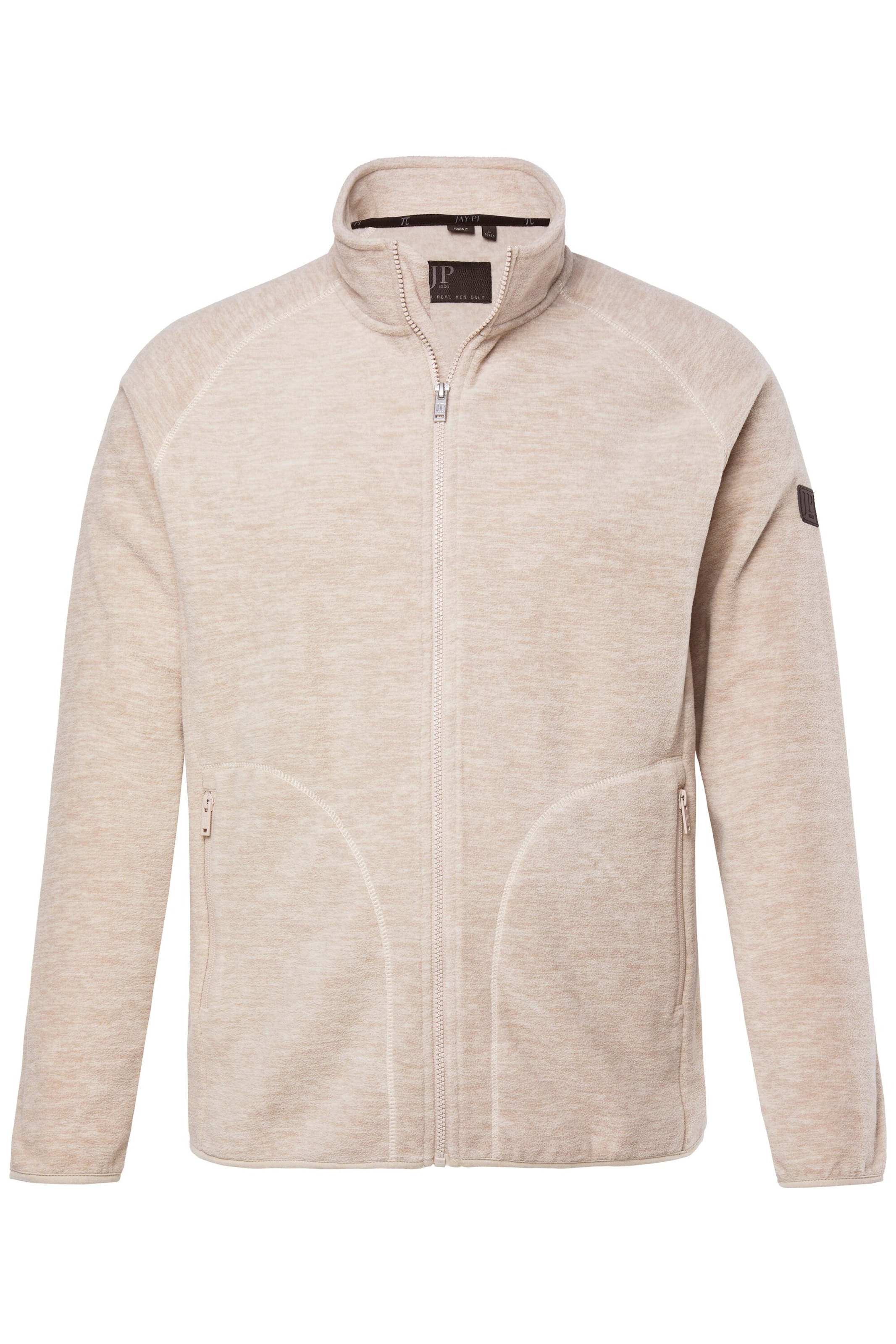 JP1880 Fleece jas in Beige: voorkant