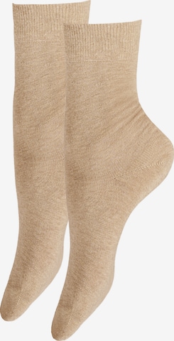 Hudson Socken in Beige: Vorderseite
