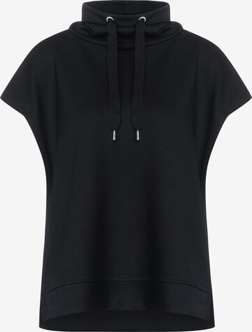 STREET ONE Sweatshirt in Zwart: voorkant