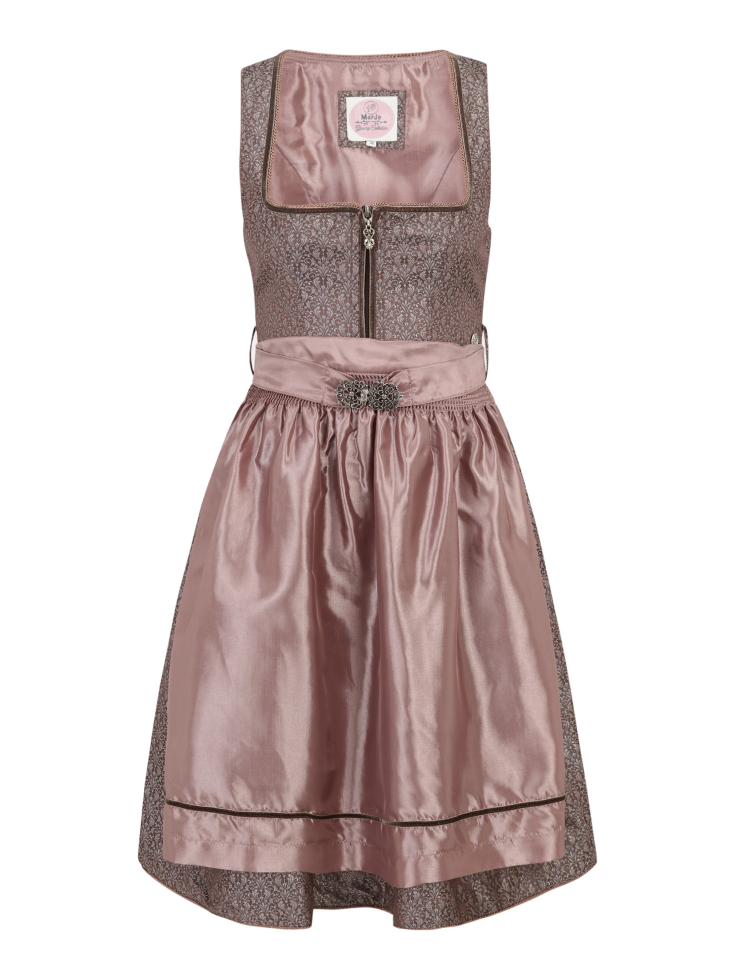 MARJO Dirndl 'Dormitz' in Brown: front