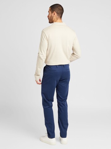 BOSS Zúžený Chino kalhoty – modrá