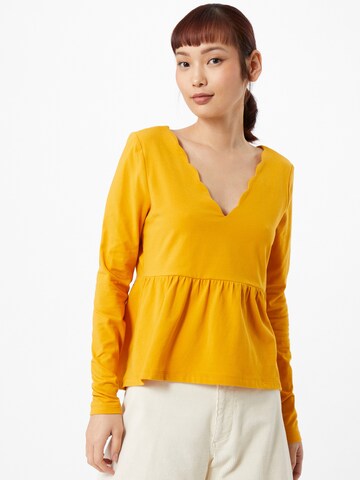 T-shirt 'Francesca' ABOUT YOU en jaune : devant