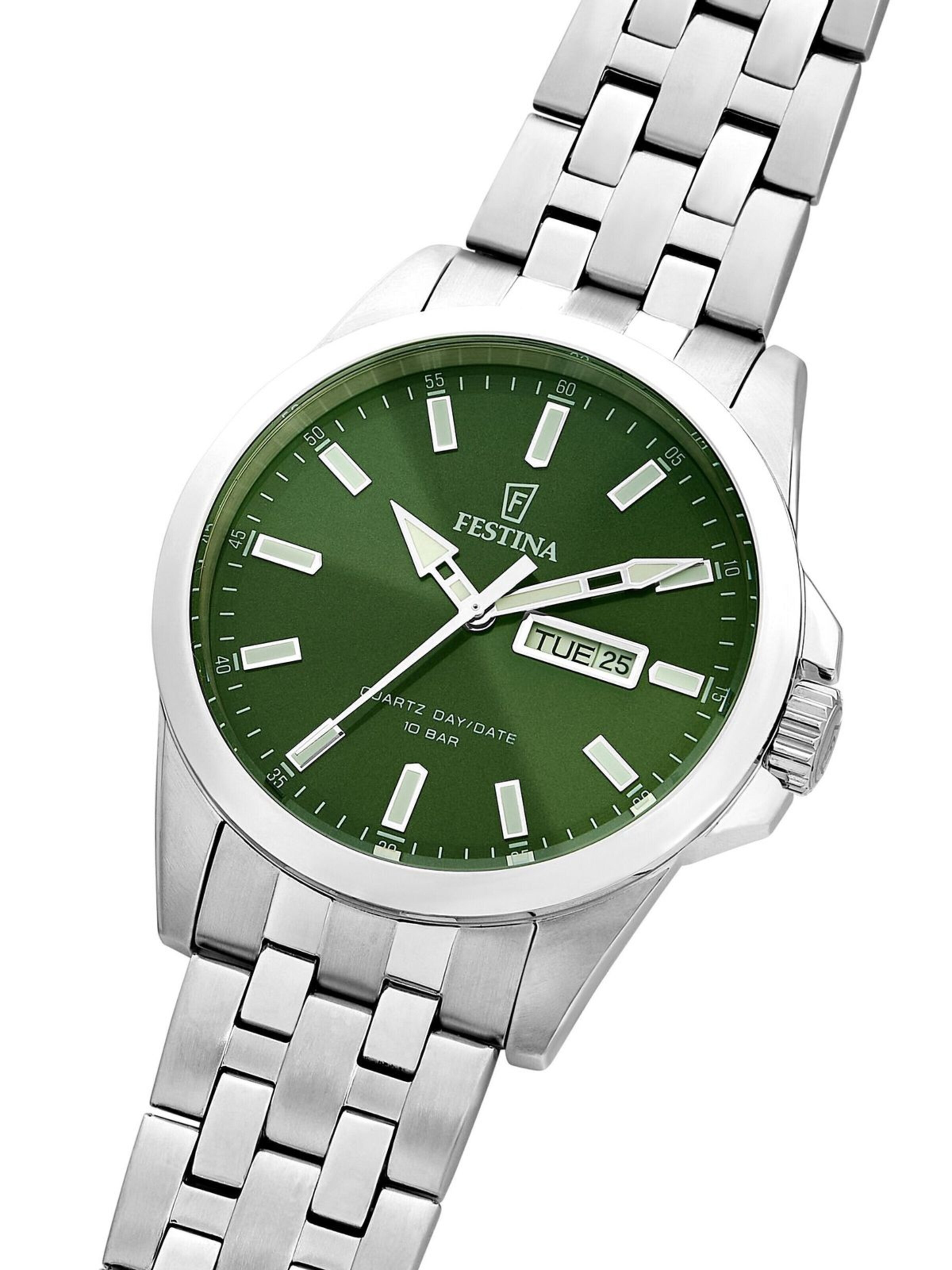 FESTINA Analoog horloge 'Watch Acero Clasico' in Groen