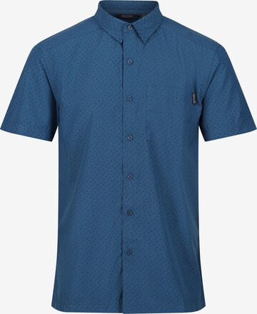 REGATTA Regular fit Athletic Button Up Shirt 'Mindano VII' in Blue: front