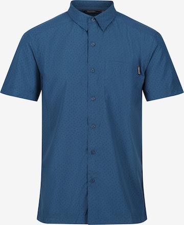 REGATTA Regular fit Athletic Button Up Shirt 'Mindano VII' in Blue: front