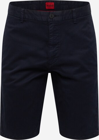 HUGO Slimfit Chino 'David' in Blauw: voorkant