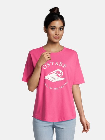 salzhaut T-Shirt 'Fipsie Ostsee' in Pink: Vorderseite