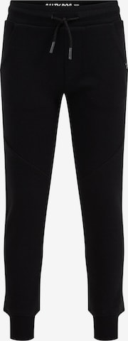 WE Fashion - Tapered Pantalón en negro: frente