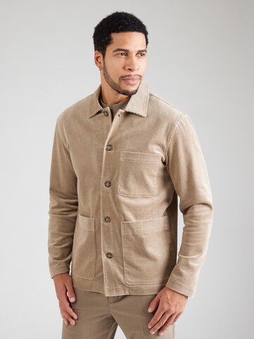 SELECTED HOMME Regular Fit Jacke 'SLHMATT' in Beige: Vorderseite