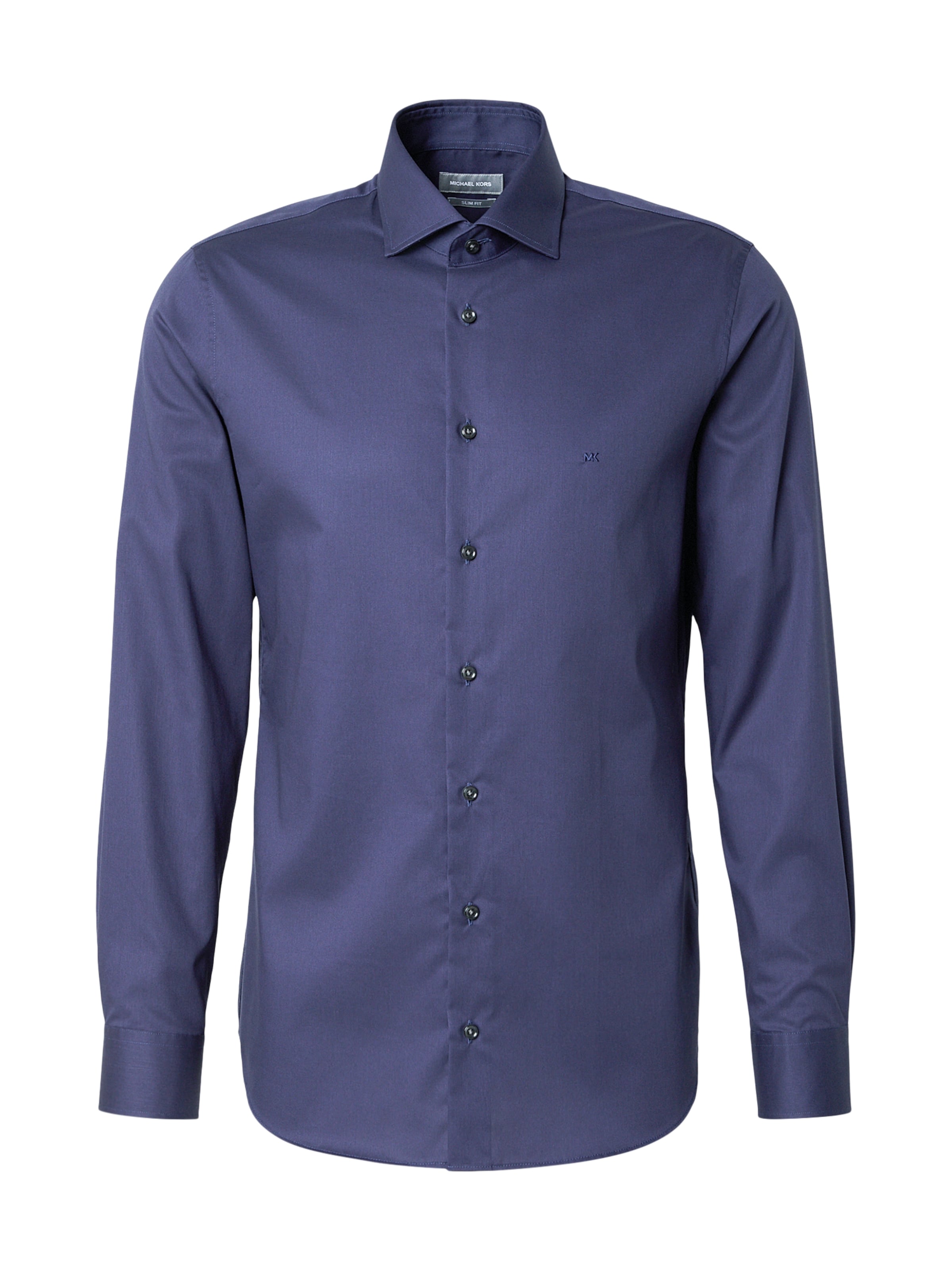 Michael Kors Slim fit Overhemd in Blauw: voorkant