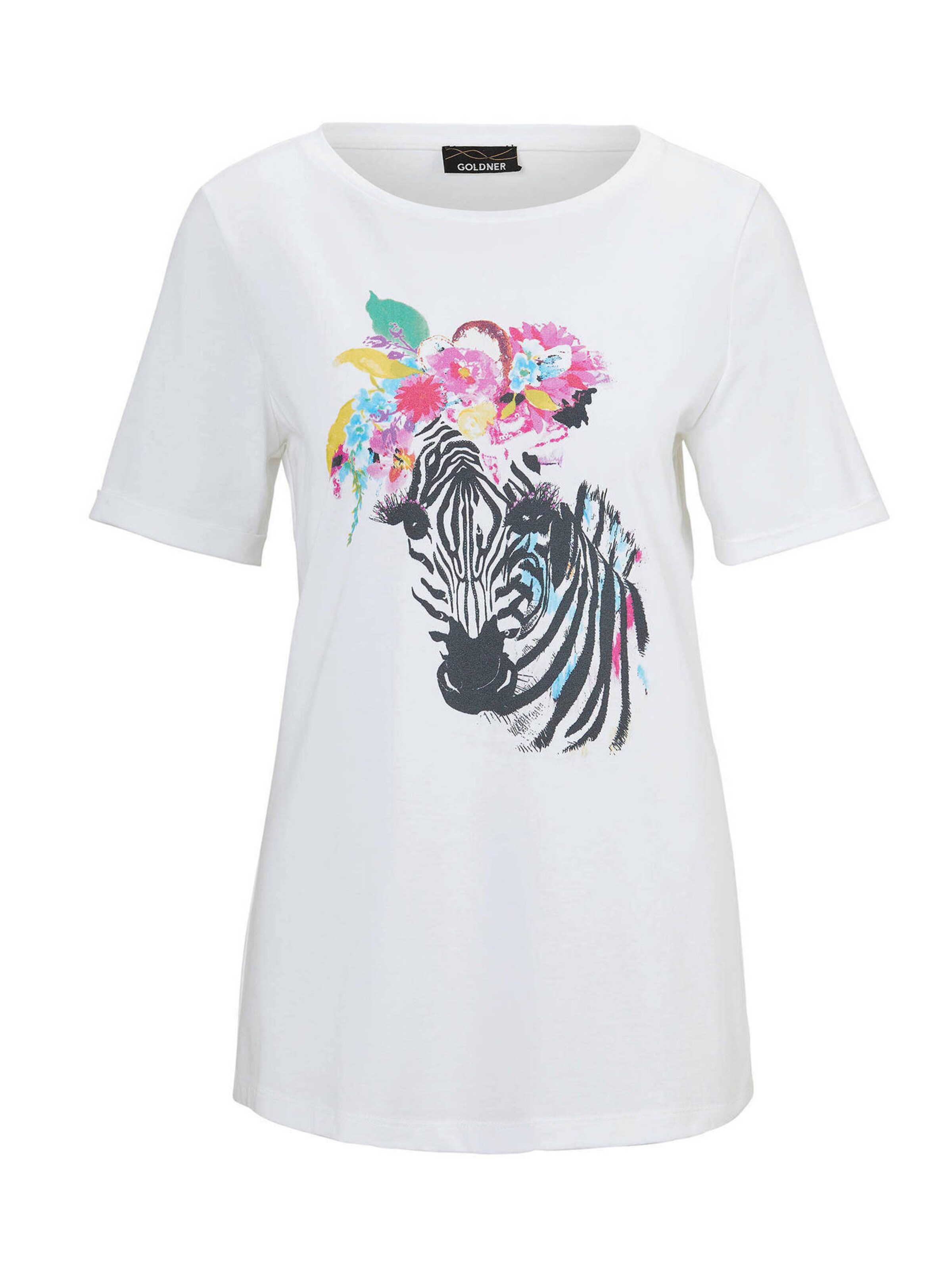 T-shirt Goldner en blanc : devant