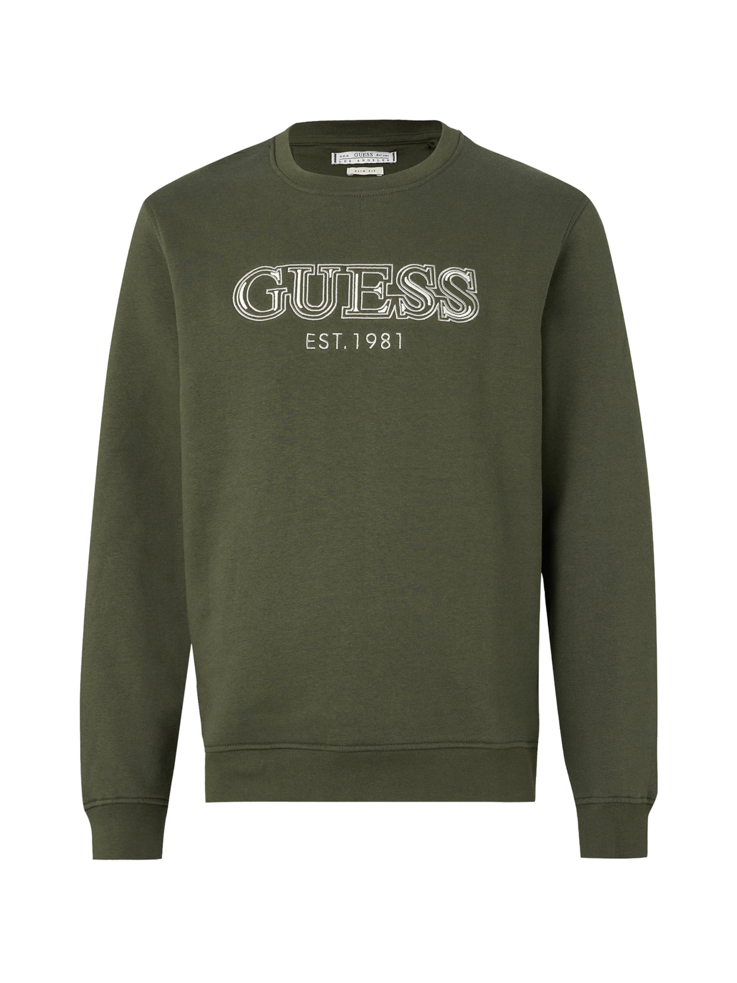 GUESS - Sudadera en verde: frente
