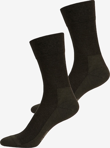 ELBEO Socks ' 2er-Pack Sensitive Bamboo ' in Black: front