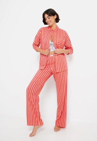 LSCN by LASCANA Pyjamabroek in Oranje