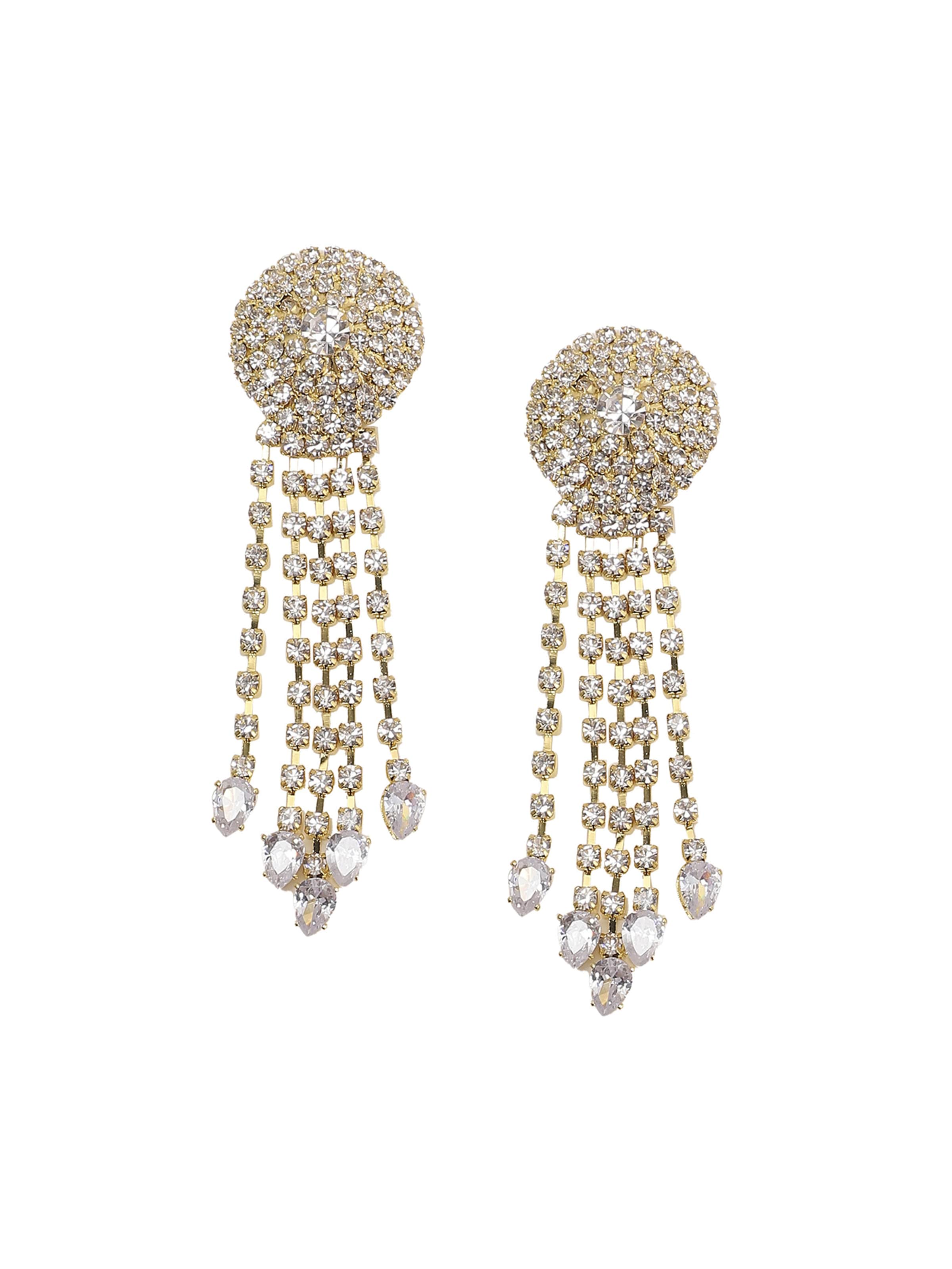 SOHI - Brincos 'Lexie' em prata: frente